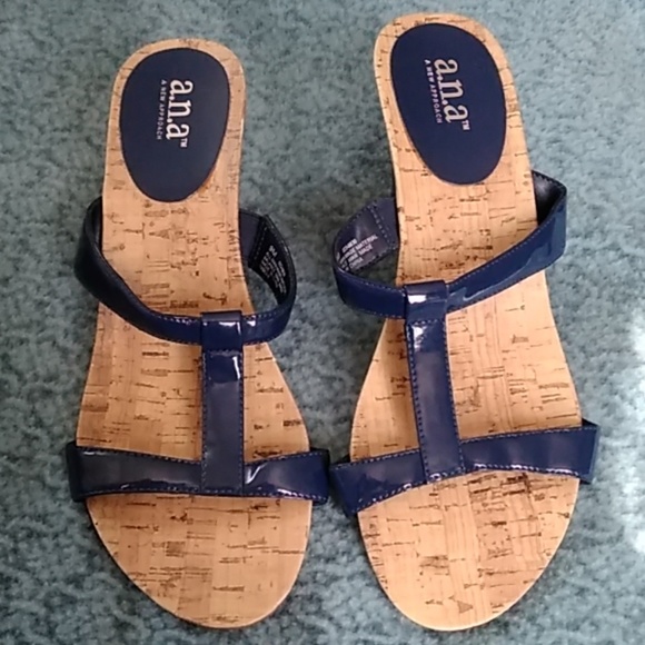 A.N.A Wedges Sandals - Picture 1 of 7